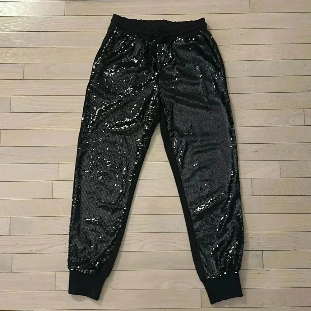 Sunset+Spring Sequin Joggers